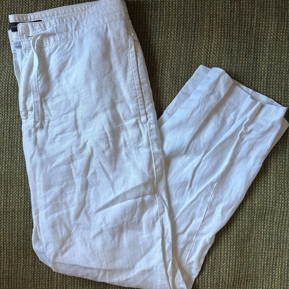 Tommy Hilfiger White Linen Pants Men 29 x 30